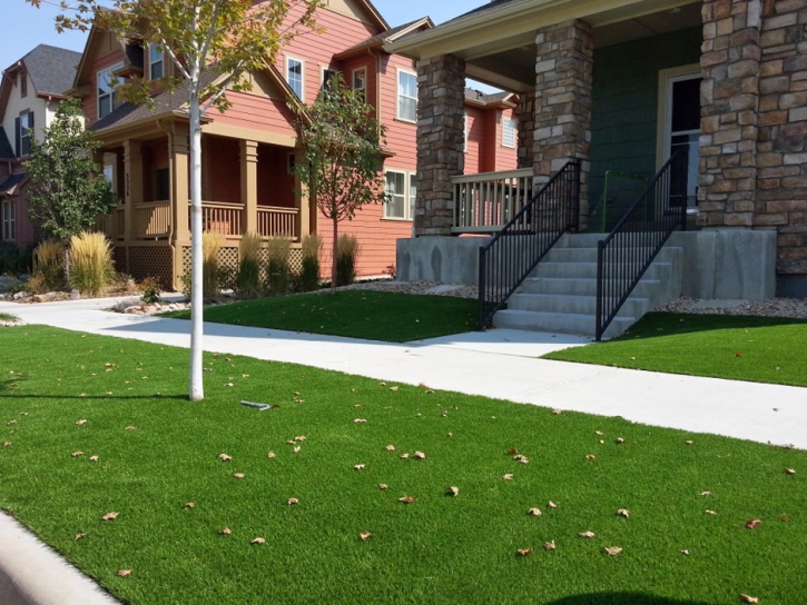 Fake Turf Revere Massachusetts Landscape Pavers Front Yard